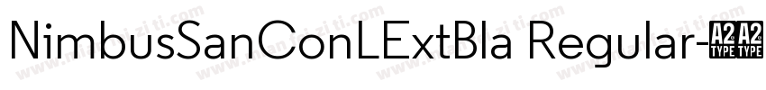 NimbusSanConLExtBla Regular字体转换